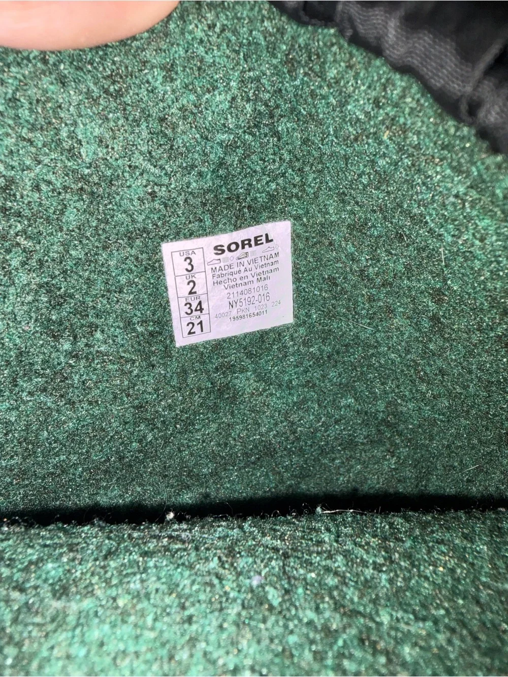 Sorel Kids' Black Insulated Winter Boots I Size 3